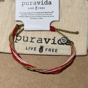 PURA VIDA American Red Cross Be Mine Original Bracelet NEW!